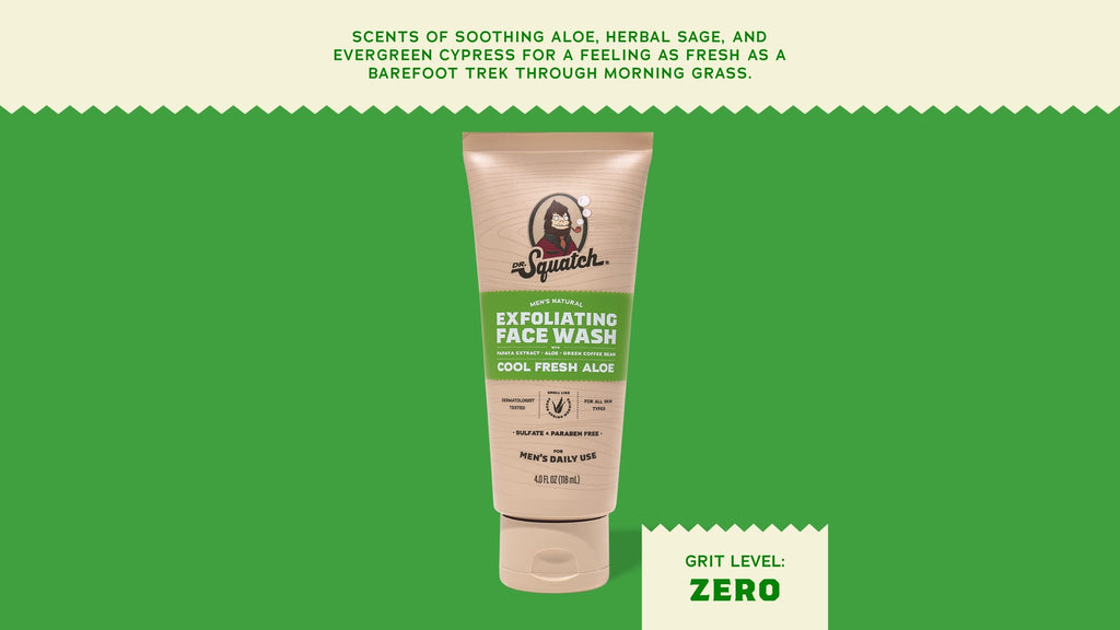Gel nettoyant exfoliant fraîcheur à l'aloe vera