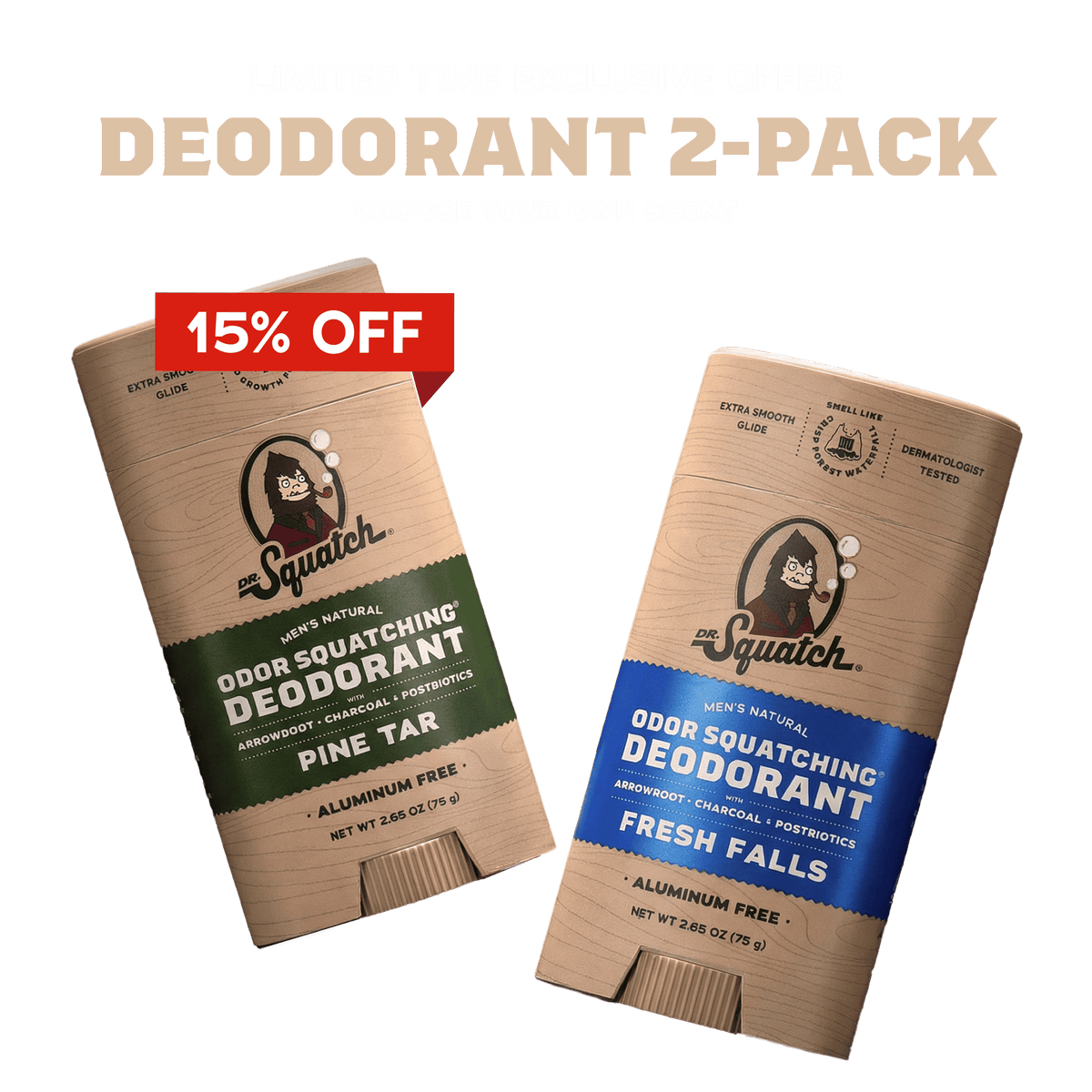 Exclusivité : Offre lot de 2 déodorants