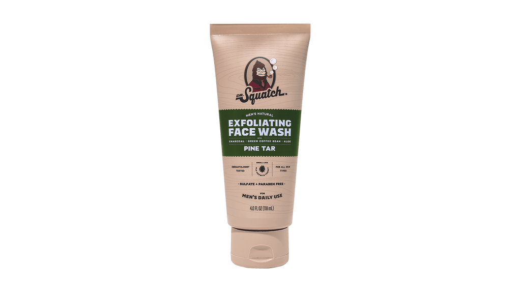 Nettoyant exfoliant au goudron de pin pour le visage