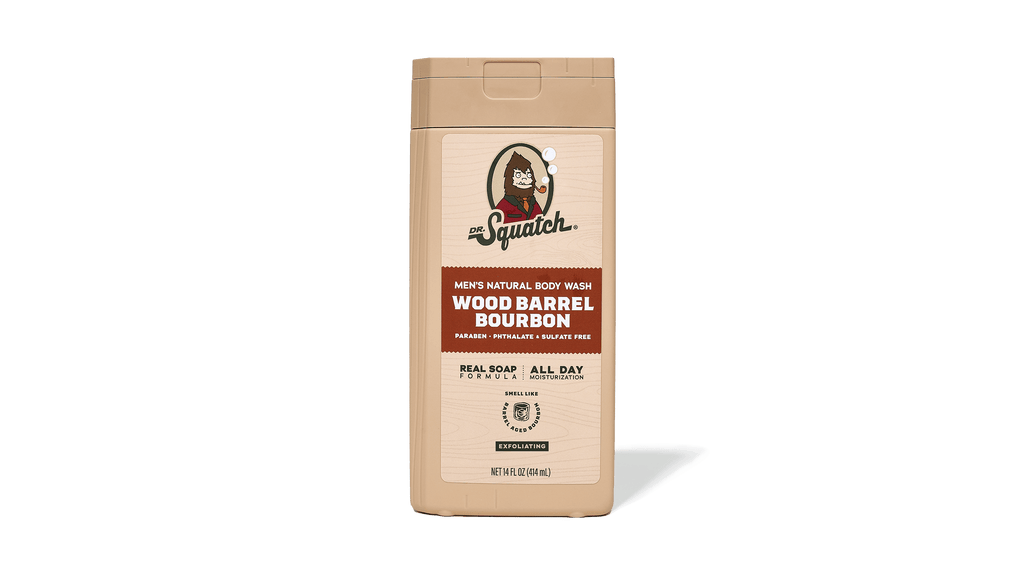 Gel douche exfoliant au bourbon en tonneau de bois 414 ml